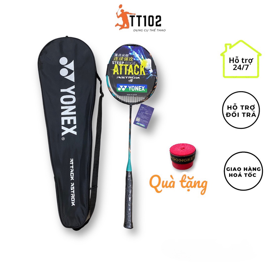 Vợt cầu lông Yonex căng 9kg cán liền, vợt cầu lông đơn khung crom siêu bền, siêu nhẹ