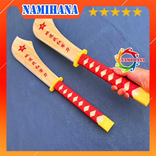 Đồ vui chơi trẻ em giải trí, kiếm gỗ, đao gỗ nhỏ gọn