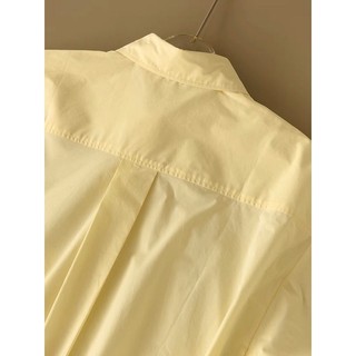 Áo sơmi nữ oversize basic nhiều màu poplin kate ít nhăn - Sơmi vàng chanh, vàng gà con, xanh mint, hồng baby