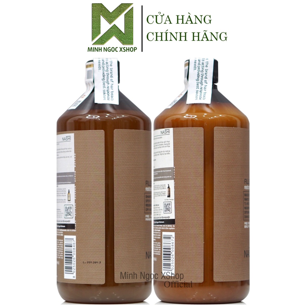 Dầu gội xả phục hồi tái tạo tóc Nashi Therapy 1000ML