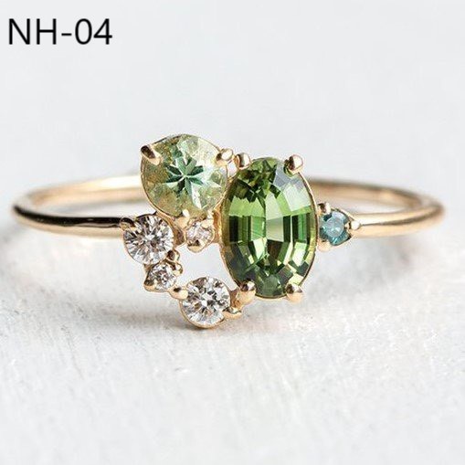 Nhẫn đính đá nữ bạc 925 đơn gian trơn đẹp cá tính May Jewelry20 MJ022