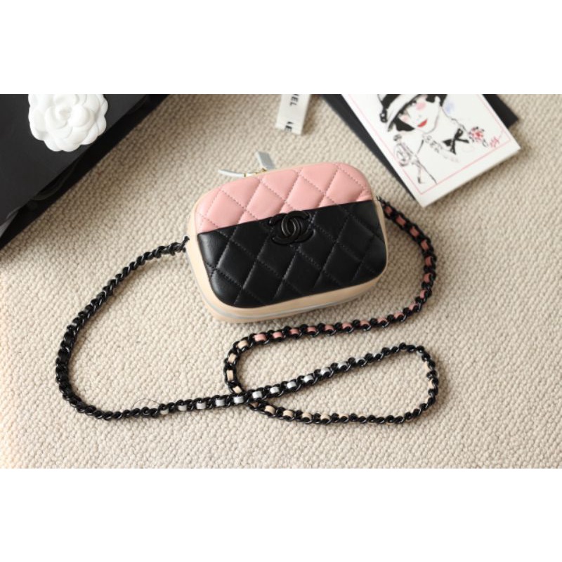 Túi đeo chéo nữ C.N Vanity sz18cm mix màu xinh xỉu