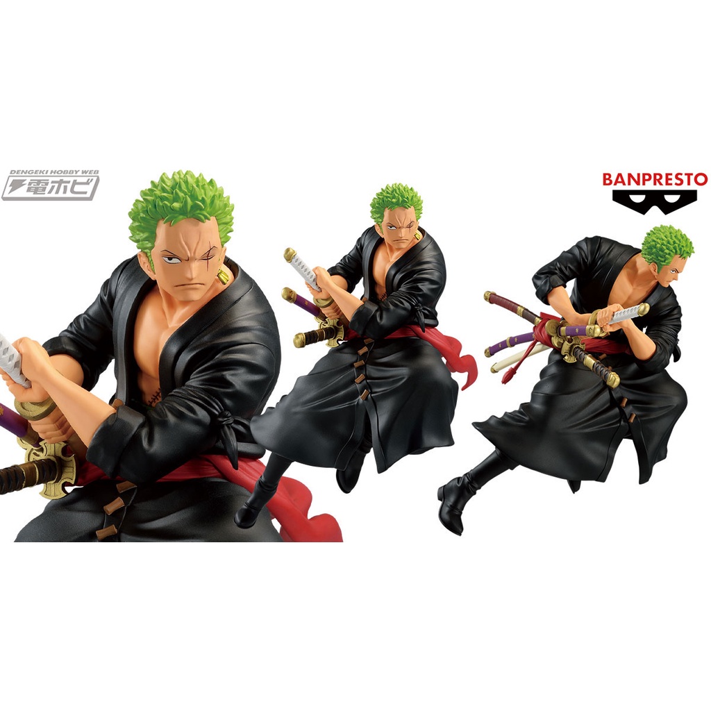 MÔ HÌNH NHÂN VẬT ANIME BANPRESTO ONE PIECE BATTLE RECORD RORONOA ZORO
