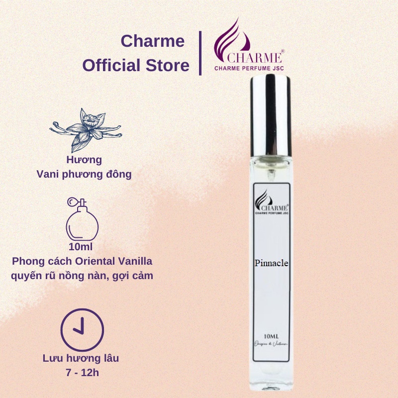 Nước hoa nữ Charme Pinnacle 10ml quyến rũ nồng nàn gợi cảm