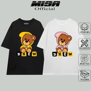 Áo thun cặp nam nữ form rộng tay lỡ MISA chất liệu cotton thích hợp cho cặp đôi, bạn thân GAUDREW