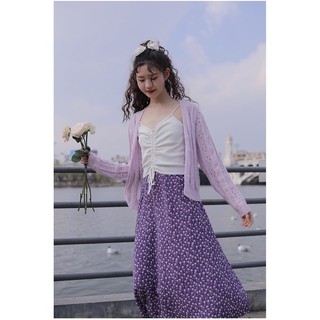 sẵn 🌸 Chân váy hoa nhí tím mộng mơ | 𝑫𝒓𝒆𝒔𝒔 𝒃𝒚 𝑫𝒆 𝑷𝒐𝒔𝒚