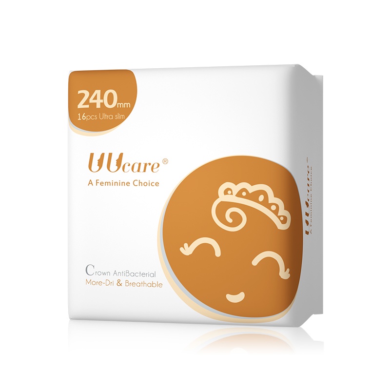 Băng vệ sinh UUcare Singapore Crown Antibacterial ban ngày 24cm 16 Miếng/gói