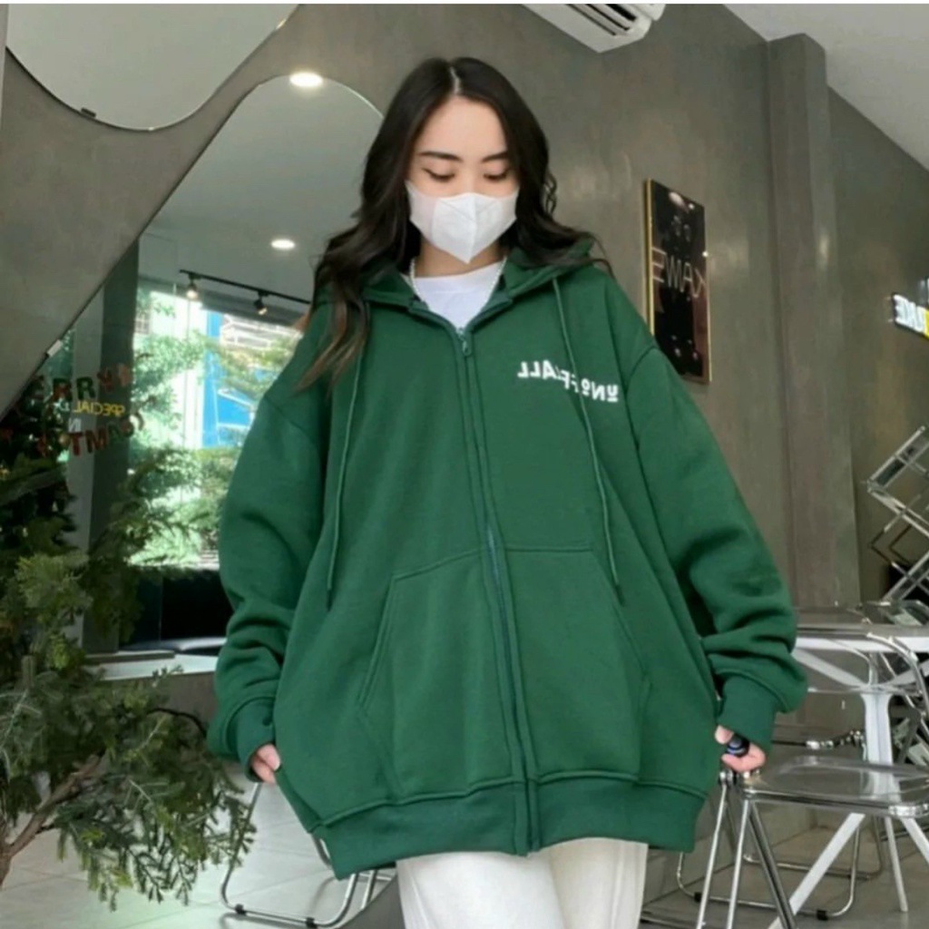 Áo khoát dây kéo UNOFFCALL bao đẹp hàng bao chất-A882