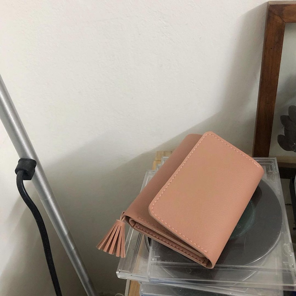 Ví da nữ Handmade Tassel Wallet Onetothree