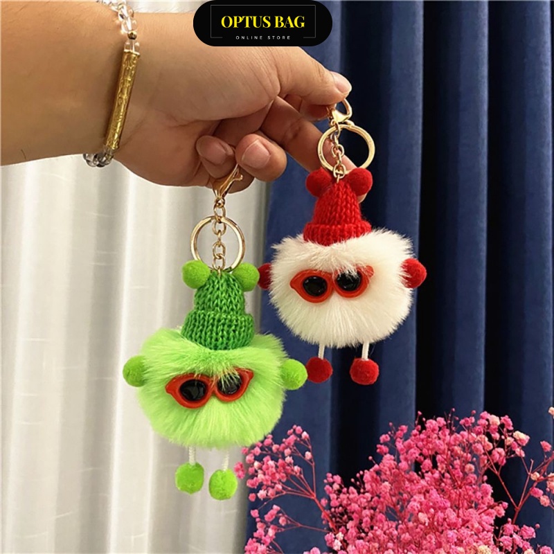 Móc Khóa Banh Xù Mini Dễ Thương