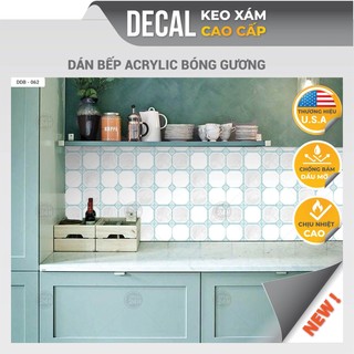 Giấy DECAL Decal24h dán bếp Acrylic keo xám chuyên dụng chịu nhiệt tốt, chống dầu mỡ cao cấp DDB-062 - KT:120x60cm