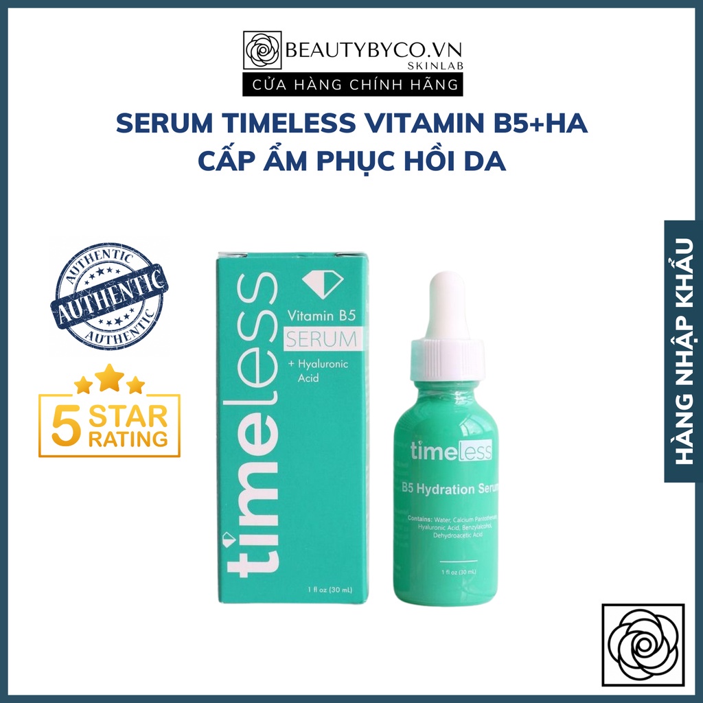 Tinh Chất Serum Timeless B5 Cấp Ẩm, Phục Hồi Da B5 Hyaluronic Acid 30ml (hps)
