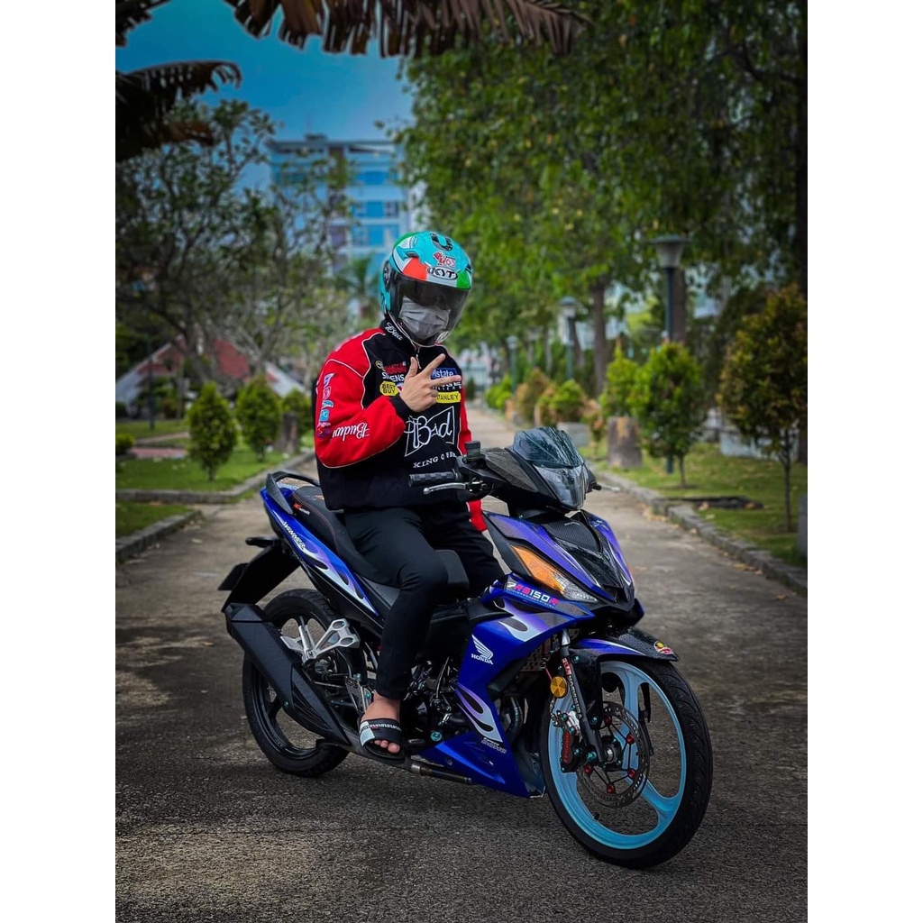 Áo Khoác Bud Raing, Áo 3 Lớp Trằn Bông, Logo Thiêu.