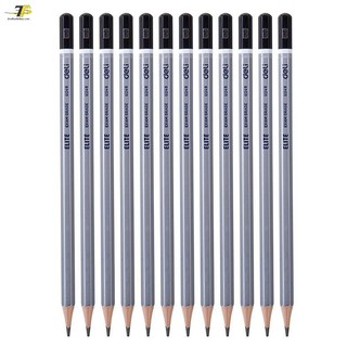 Bút chì 2B cao cấp bạc 12c - hộp deli CU24910