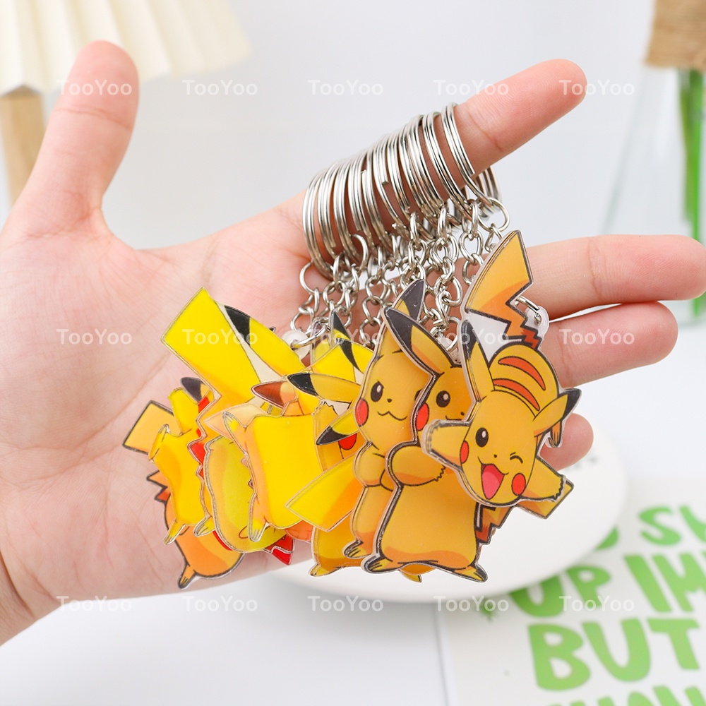 Móc khóa Pokemon mini chất liệu mica dễ thương cute TooYoo BK00352