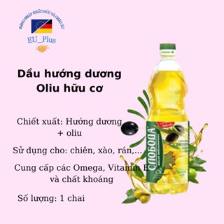 Dầu ăn hướng dương organic 1 lít Nga ( Dầu hữu cơ)