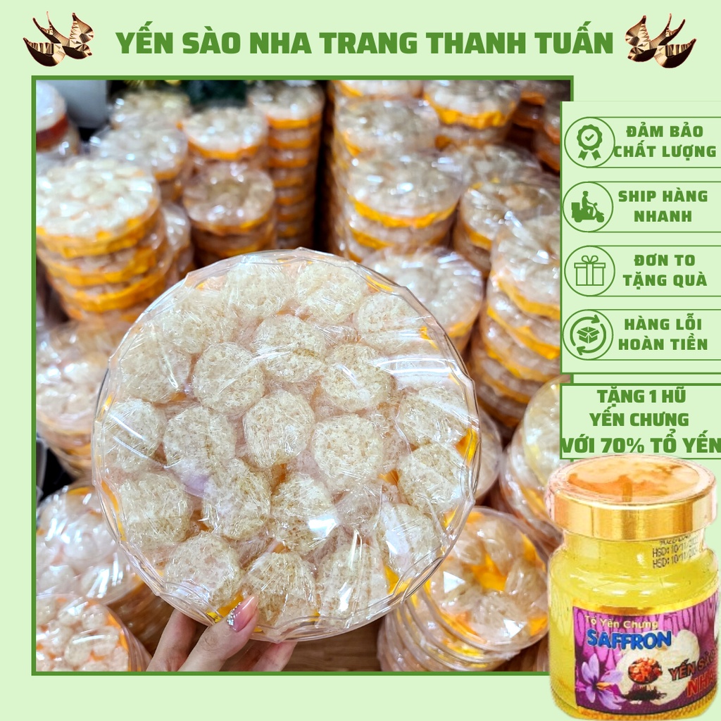 Yến baby vụn viên các loại, yến sào Nha Trang Khánh Hòa cao cấp tặng 1 hũ yến chưng