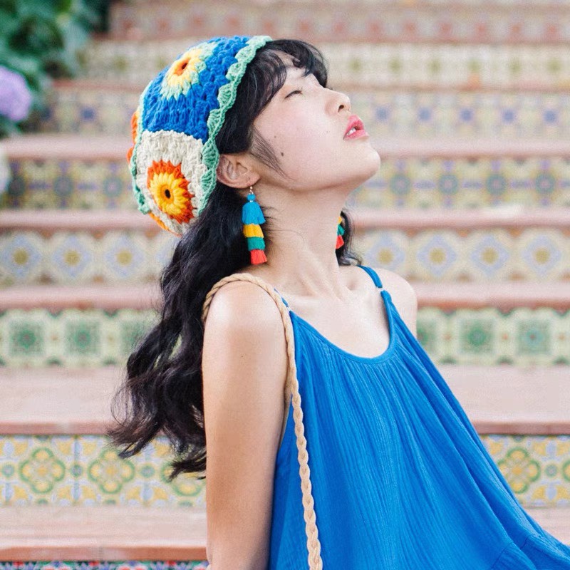 Khuyên tai du lịch vintage, BST bông tai đi biển boho siêu xinh p2