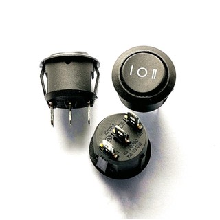 Công tắc bập bênh tròn 21mm 3 chế độ kcd1