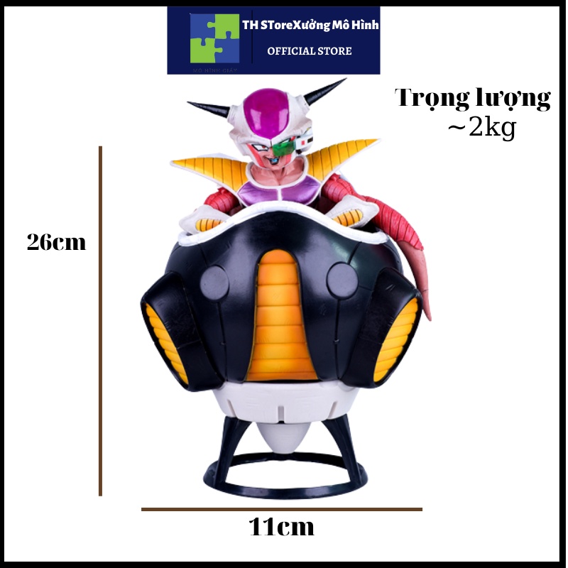 Mô hình Dragon Ball Frieza ngồi phi thuyền fullbox màu, THStore xưởng mô hình