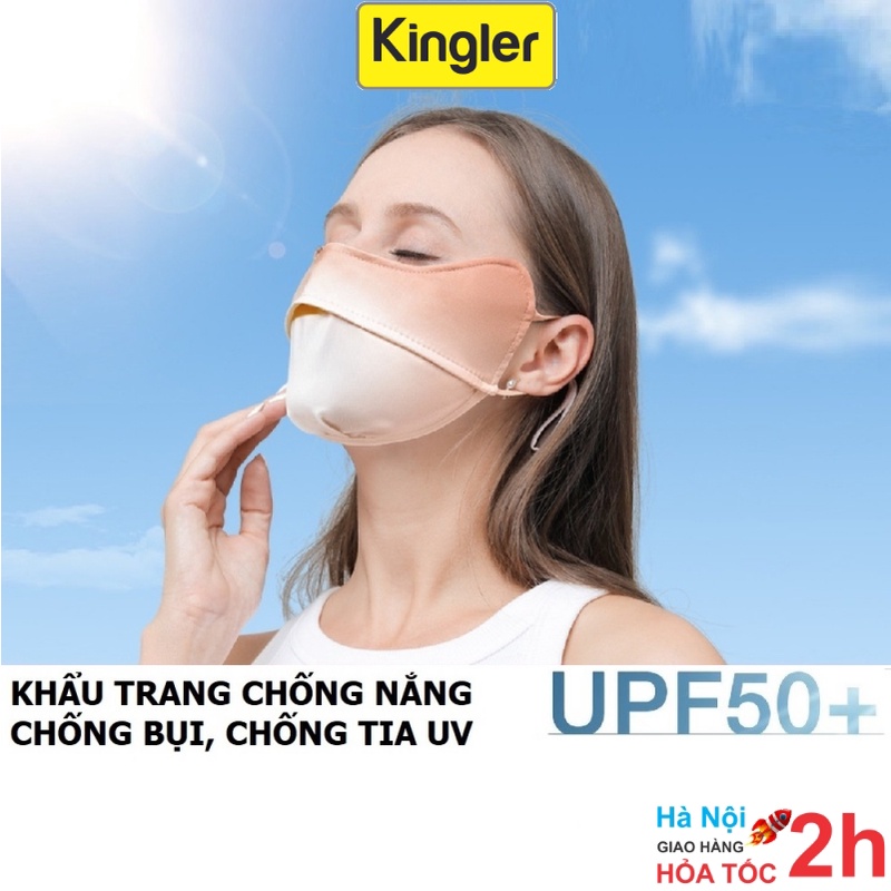 Khẩu Trang - Taky, Vải Lụa Mát Chống Nắng, Dễ Thở - Chống Tia Cực Tím, Tia UV - UPF 50+, Che Gò Má Chống Nám. 7789