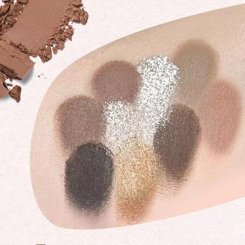 Bảng Phấn Mắt Hold Live Black Pink 9 Ô Màu Lì Và Nhũ Trang Điểm Mắt Khói Tone Tây Thời Trang