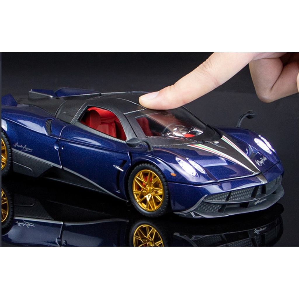 Xe mô hình sắt siêu xe Pagani Huayra TẶNG KÈM BIỂN SỐ tỉ lệ 1:24 CheZhi 3 màu