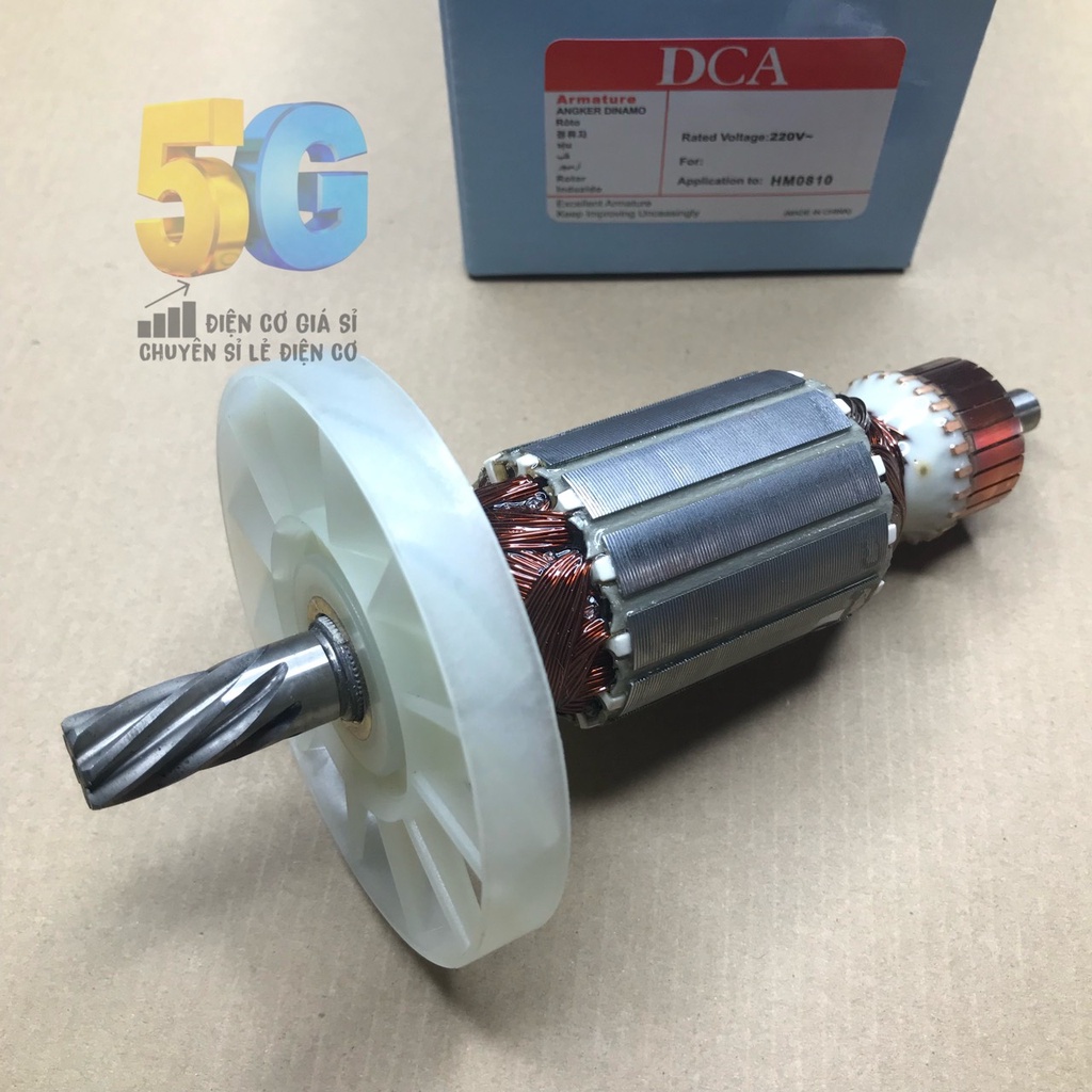 Rotor Máy Khoan Đục 17ly Makita 0810 HM0810 AZG6 Chính Hãng DCA