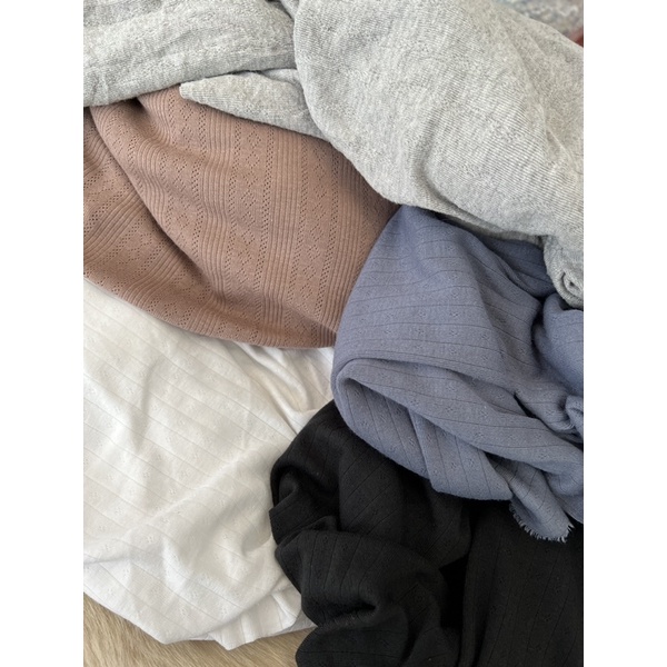 Vải thun cotton thông hơi tông màu Hàn