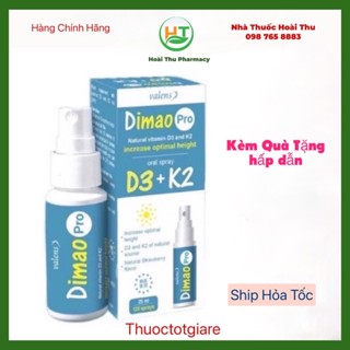 Dimao Pro D3K2 - Bổ sung Vitamin D3 K2 dạng xịt ,giúp tăng hấp thụ Canxi