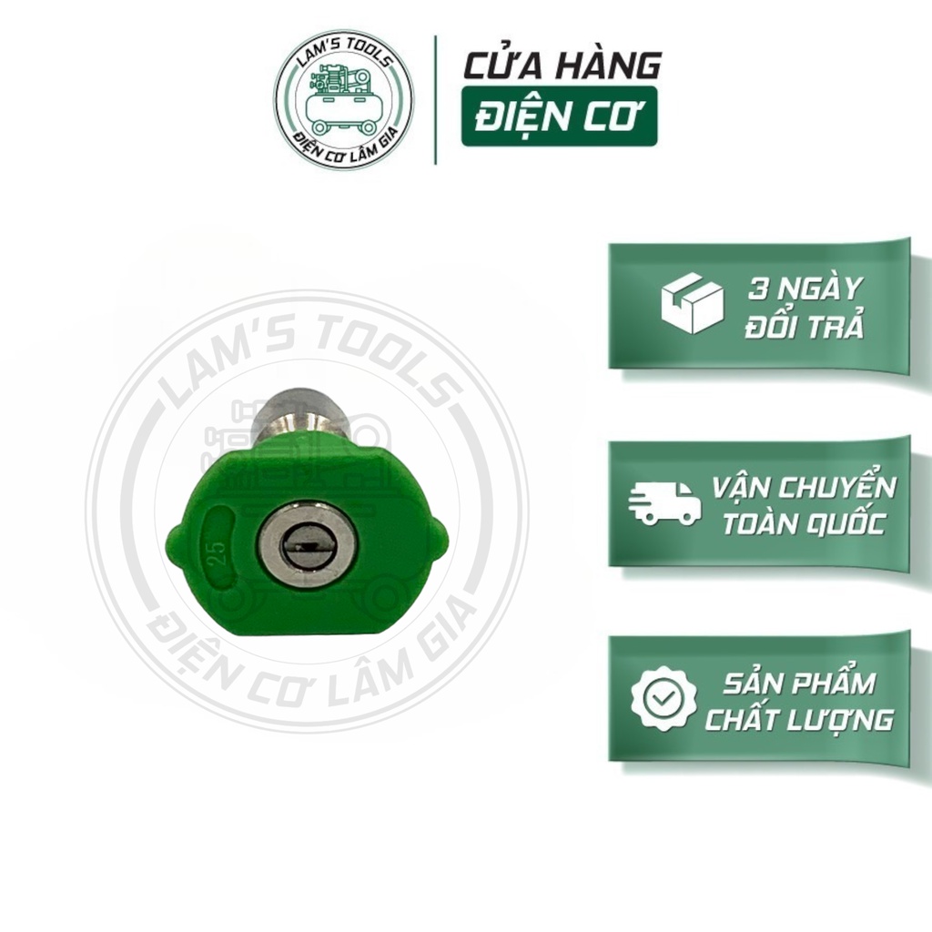 Béc phun rửa xe cao áp 0-15-25-40 độ
