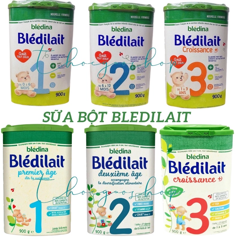 Sữa Bledilait Bledina Pháp 900gr Sữa Mát, Tăng Cân Tốt Cho Bé Đủ Số 1 2 3 4