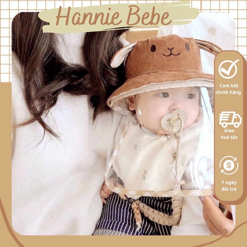 Nón, Mũ Chống Giọt Bắn Cho Bé Hình Tai Gấu
