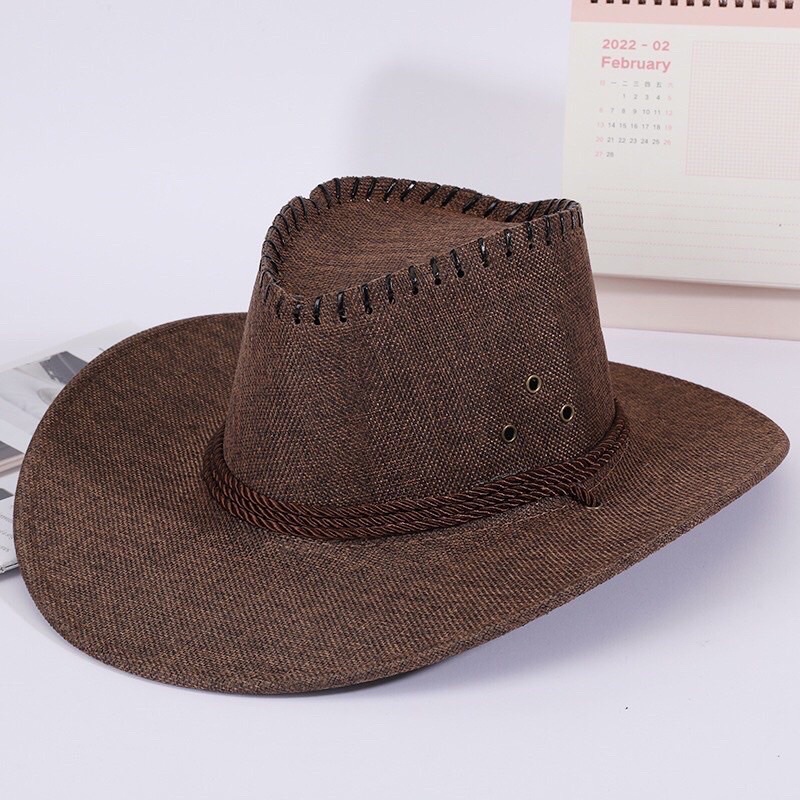 MŨ CƯỠI NGỰA KIỂU NAM NỮ MÙA HÈ ĐI BIỂN ĐAN CÓI SIÊU ĐẸP NAM NỮ