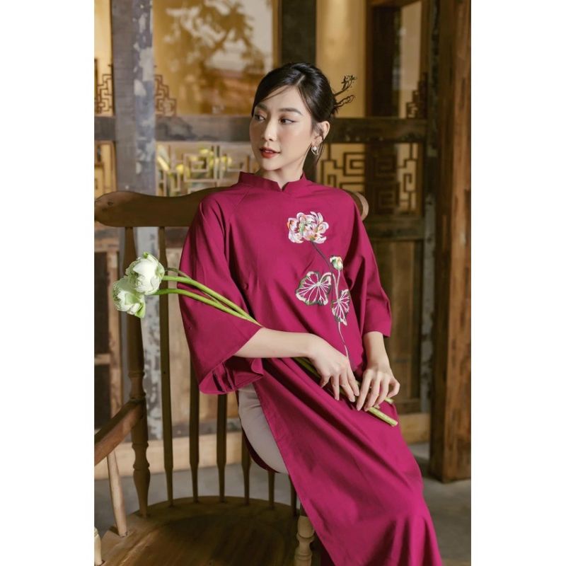 🥰 Aoa dài cách tân in 3d đep hàng thiết kế may kĩ chuẩn cao cấp áo dài nữ giá rẻ