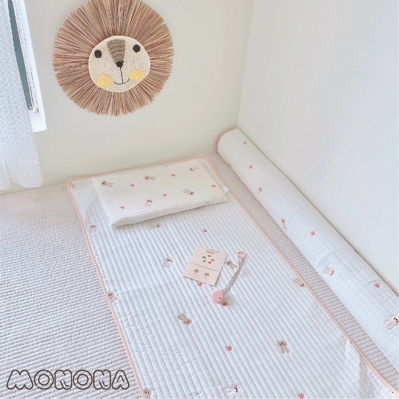 Thảm điều hòa kiêm chống thấm cho bé Monona, thoáng mát, mềm mại, tiện lợi kích thước 60*120cm/ 50*70cm