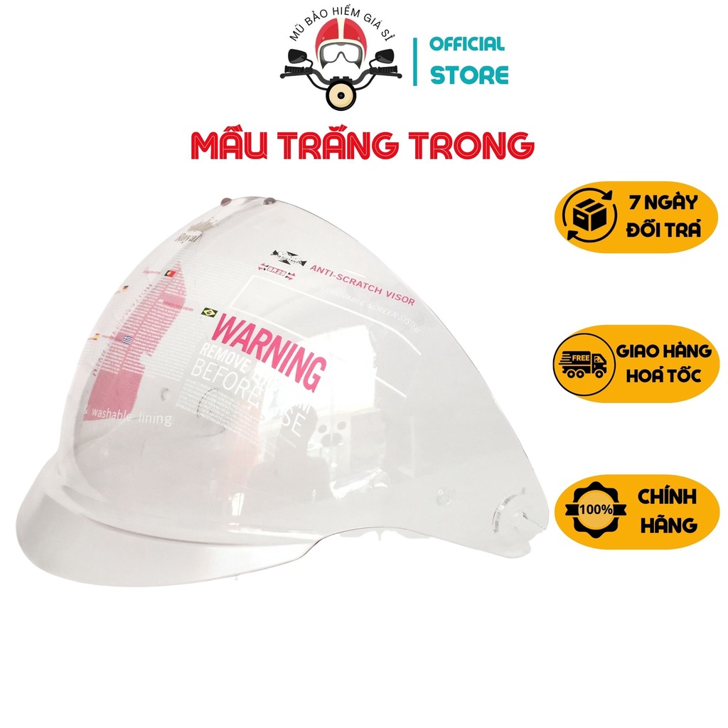 Kính Royal M139, Kính âm rời thay thế cho mũ bảo hiểm Royal M139 - Kính CHÍNH HÃNG
