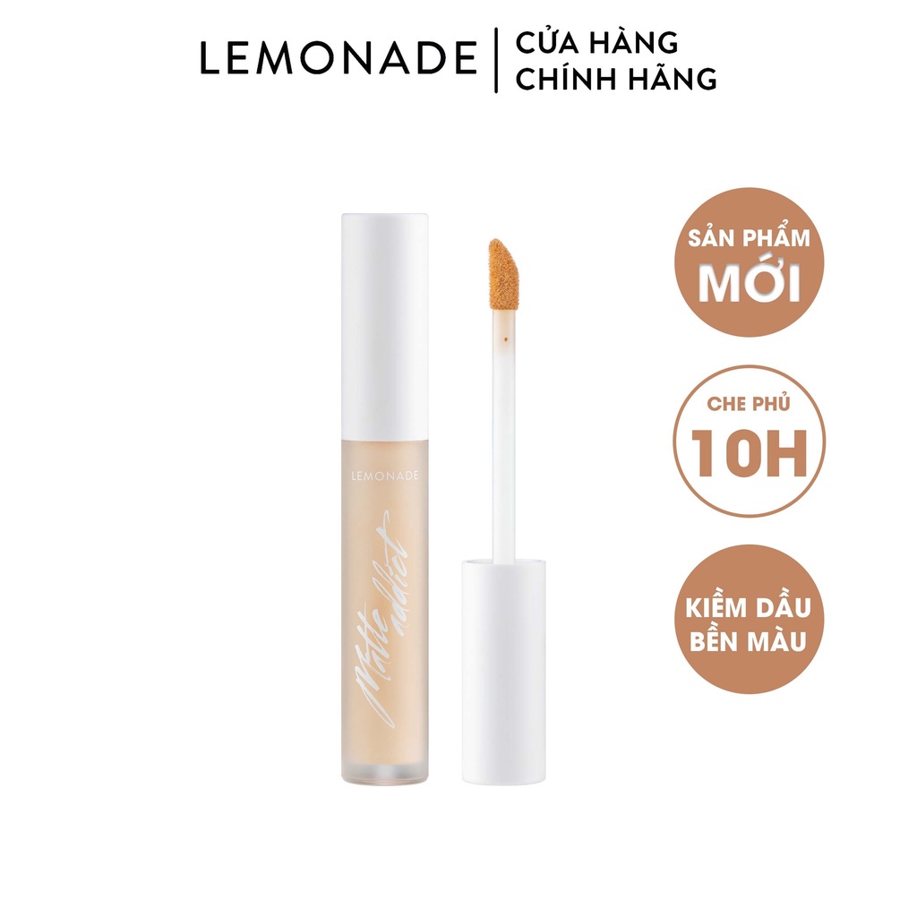 Kem Che Khuyết Điểm Lemonade Kiềm Dầu 3g Matte Addict Concealer