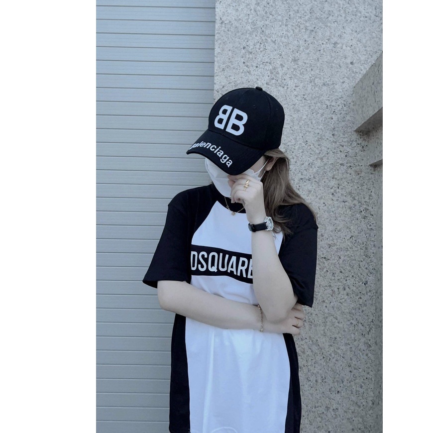 Áo Thun D.S.Q Phối Màu Đen Trắng - Áo Phông Siêu Cấp Nam Nữ Hai Màu Form Rộng Phối Đồ Cực Đẹp - Hottrend 2023 | BigBuy360 - bigbuy360.vn