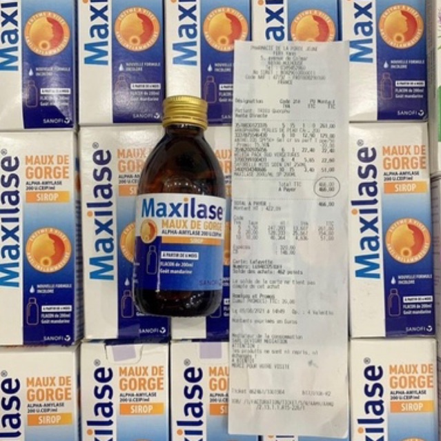 Siro Hoa Quả Maxilase Pháp - Siro  Maxilase Nội Địa Pháp