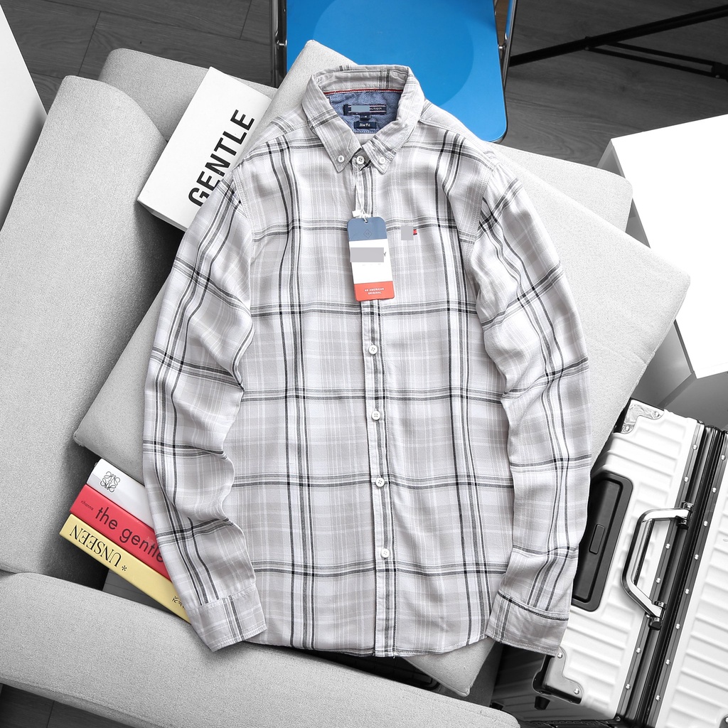 Áo Sơmi Tay Ngắn/ Tay Dài Caro Không túi CRTD01