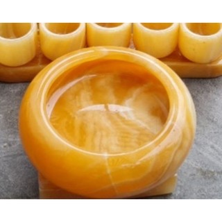 Bát tụ bảo Minh đường đá ngọc Hoàng Long đường kính 11cm và 16cm