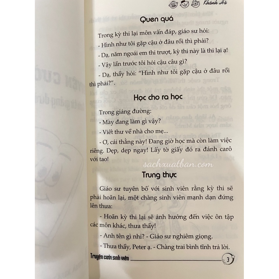Sách Truyện Cười Sinh Viên (Cười từ giảng đường đến ký túc xá)