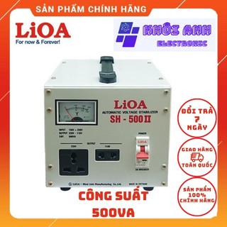 [CHÍNH HÃNG]Ổn Áp Lioa 1 Pha 0.5KVA (400W) Dải Điện 150V -250V...90V - 250V