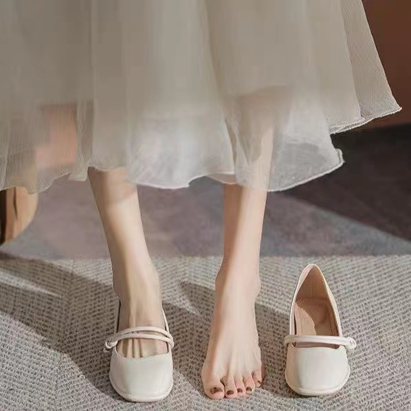 Giày cao gót Mary Jane giày da nhỏ giày nữ lolita