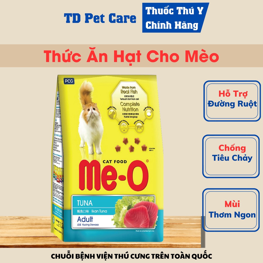 Thức Ăn Hạt Cho Mèo Lớn Me-O Adult 350g - Hạt Siêu Dinh Dưỡng Dành Cho Thú Cưng