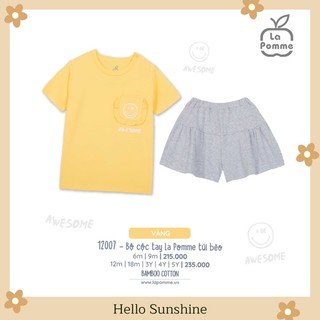 [Lapomme] Bộ cộc tay La Pomme túi bèo