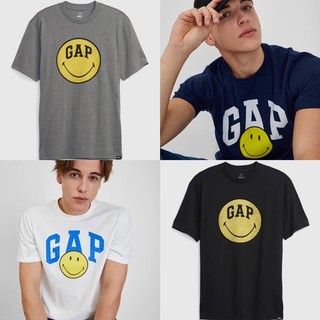 Áo phông gap x smiley unisex