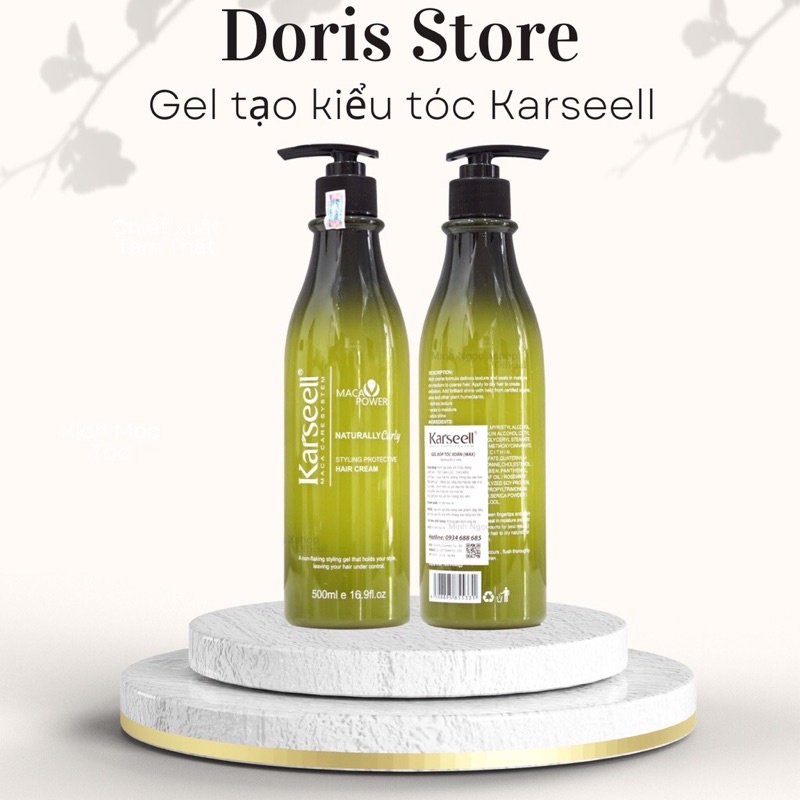 GEL TẠO KIỂU TÓC XOĂN KARSEELL NATURALLY CURLY 500m