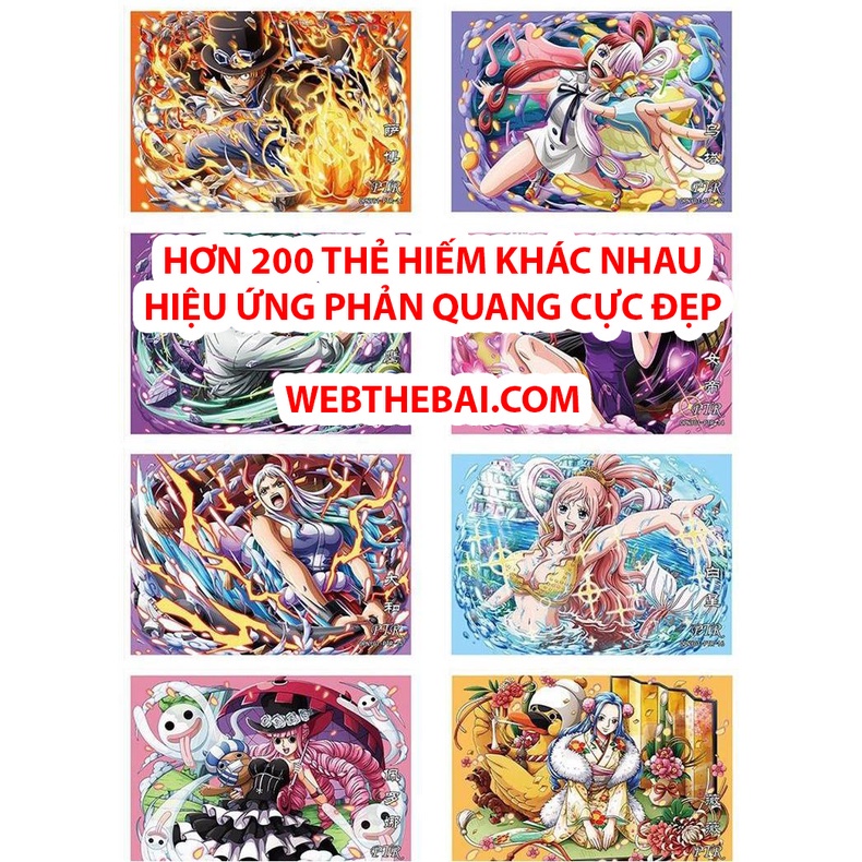 🌟CHÍNH HÃNG🌟 Thẻ Bài Nhân Phẩm One Piece Đảo Hải Tặc Bộ Sưu Tập Film RED